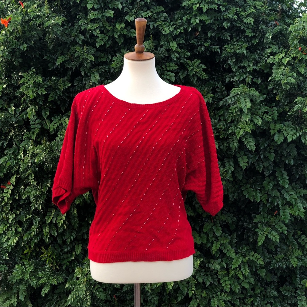 New York and Company Red Sweater Shirt